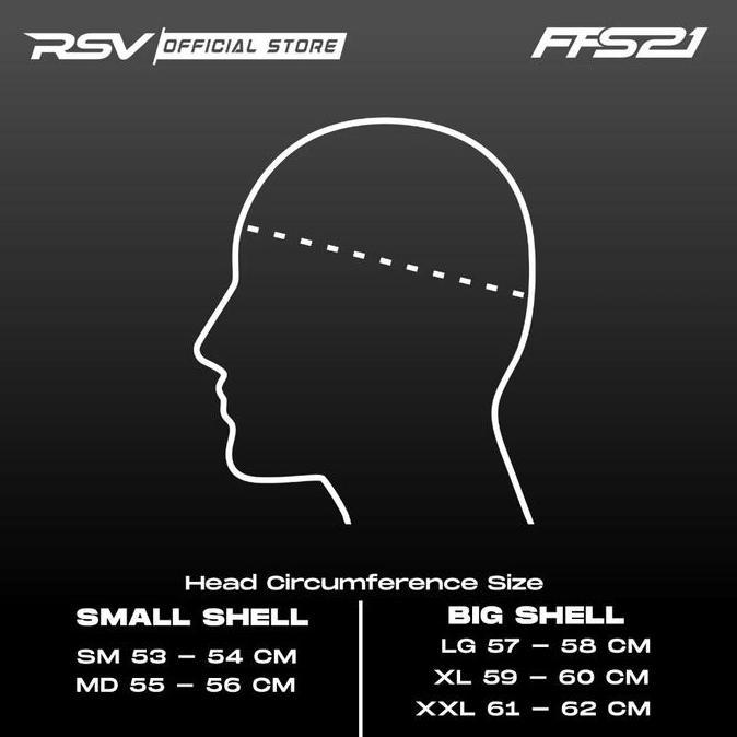 HELM RSV FFS21 SOLID WHITE GLOSSY Terlaris