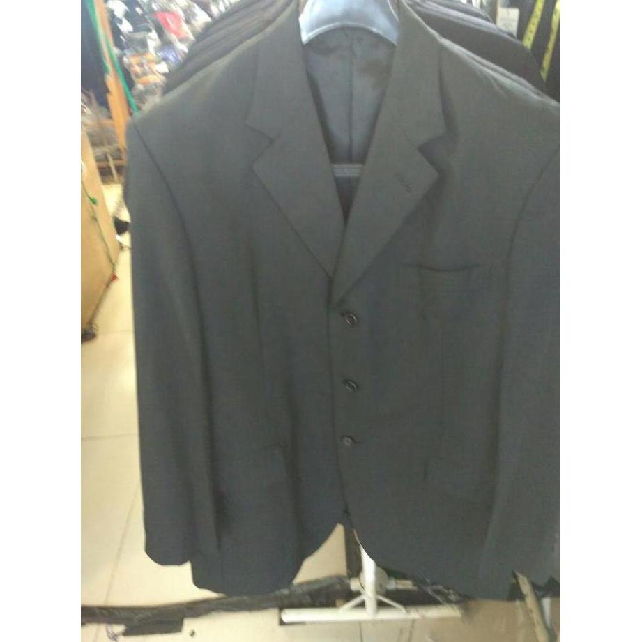 jas blazer import bahan wool hitam