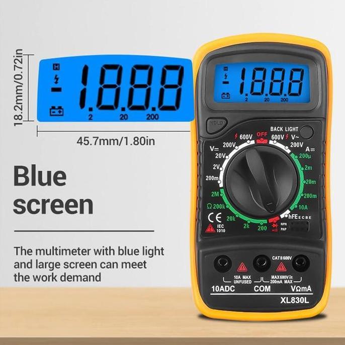 Indusprik- Multimeter Digital Ac/Dc Voltage Tester / Multitester Digital/Avometer
