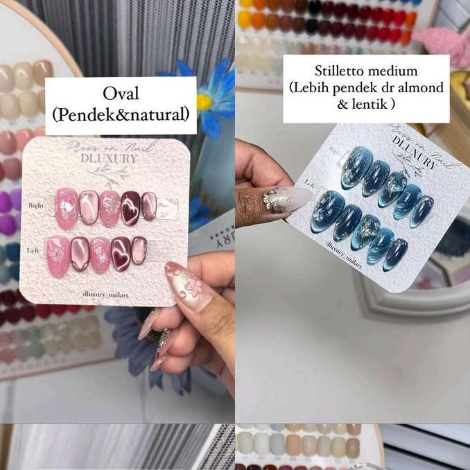 Press on nail Summer Ocean nails 3D