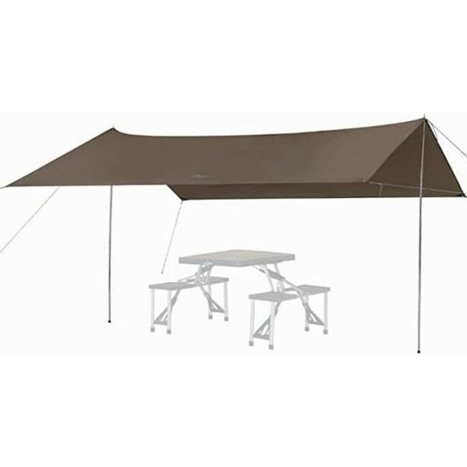 Flysheet 3x6 Meter+25 Loop+2 PcsTiang+Pasak+Tali