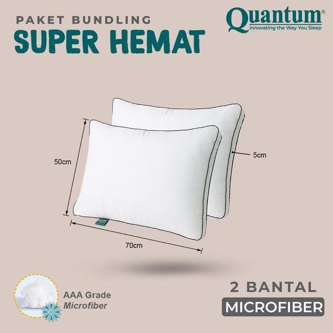 Sleep- Bundling (2 Pcs) Quantum Bantal Microfiber