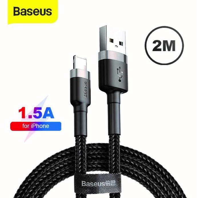 BASEUS Kabel Lightning iPhone Cafule Cable Fast Charging 1.5A 2M