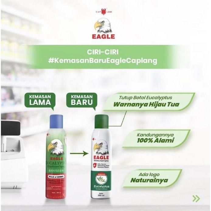 Ready !!! EAGLE EUCALYPTUS SPRAY ORIGINAL CAP LANG 280ML