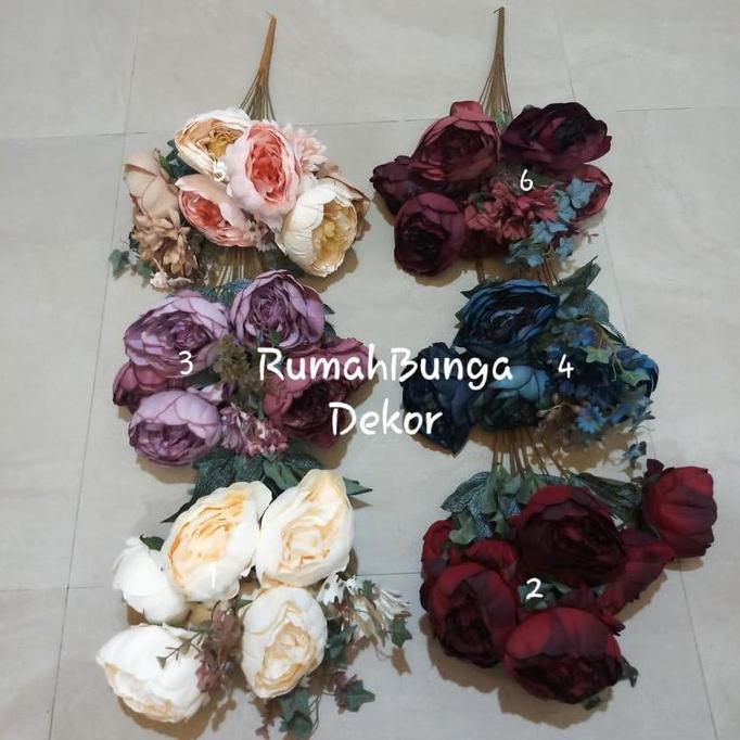 TERLARIS - Bunga Peony Besar Artificial