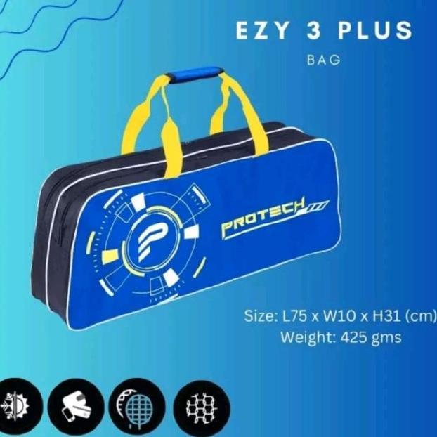 Tas Raket Bton Protech Ezy 3 Plus 2 Zip