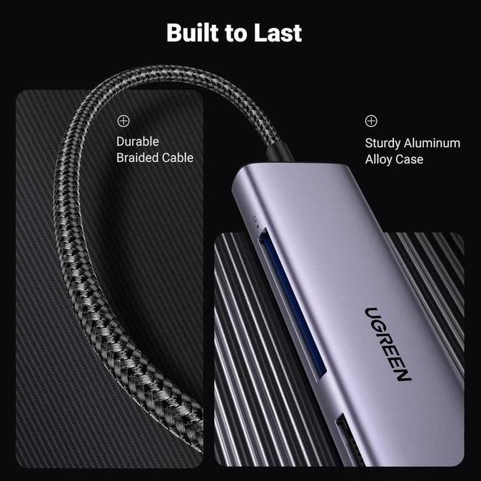 Ugreen Card Reader 3In1 Usb Type C To Sd Tf Card Multifunction