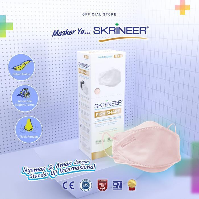 SKRINEER 4 LAYER FISH SHAPE WHITE 20 PCS