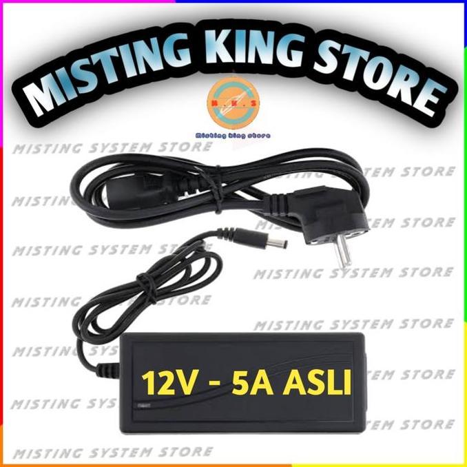 ADAPTOR 12V 5A MURNI POMPA DC CCTV MISTING MIST NOZZLE