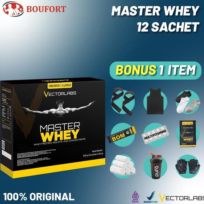 MASTER WHEY 12 Sachet VECTORLABS PROTEIN ISOLATE MATRIX BLEND 12saset