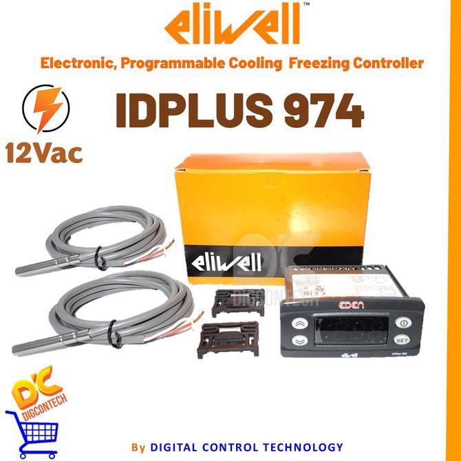 Controller Thermostat Digital Eli IDPlus 974 12Vac plus 2 PTC sensor