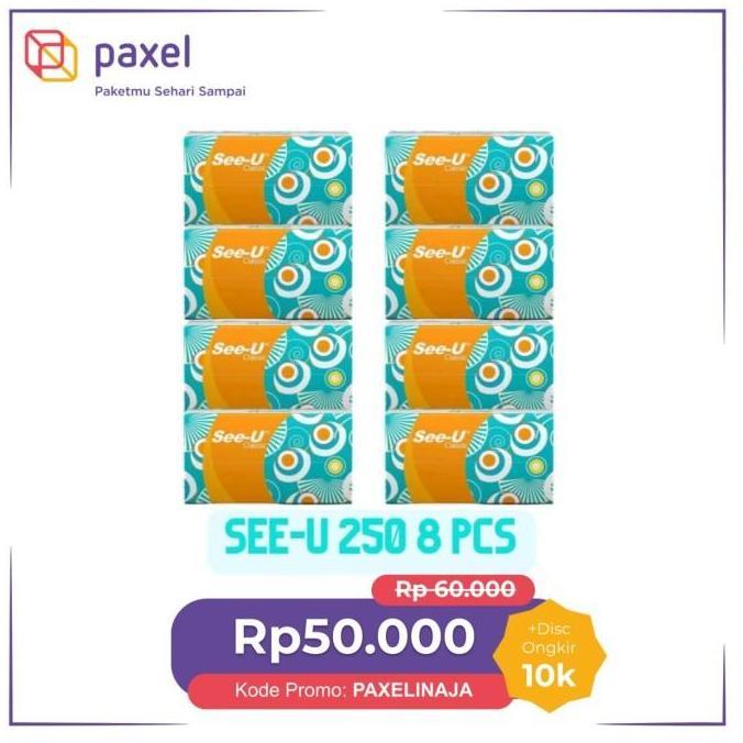 paket 8 pcs tissue see u  250 sheets HS