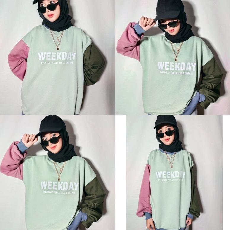 WEEKDAY SWEATER WANITA OVERSIZE