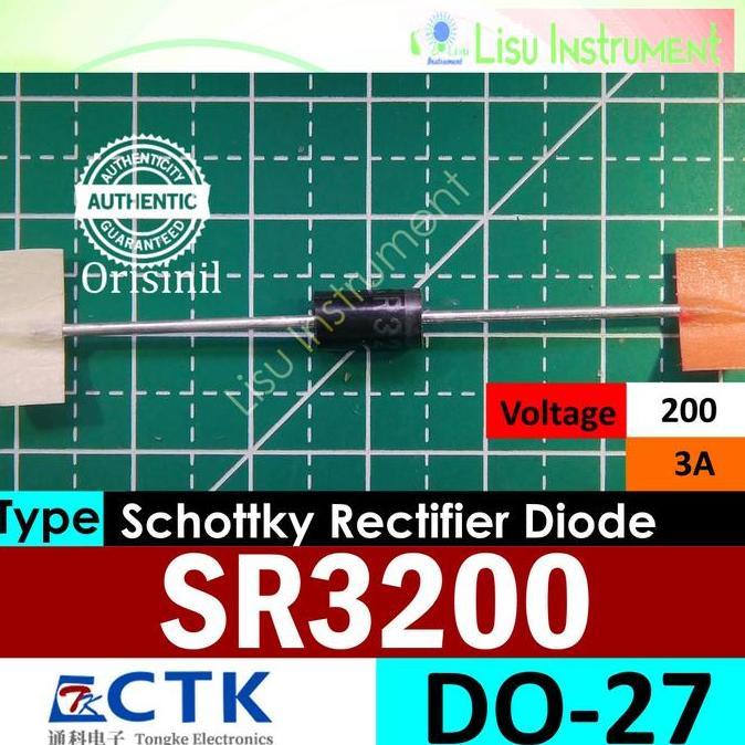 SR3200 3A 200V SCHOTTKY RECTIFIER DIODES DO-27 CTK ELECTRONICS