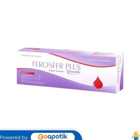 Ferosfer Plus Chewable Box 30 Kaplet Original