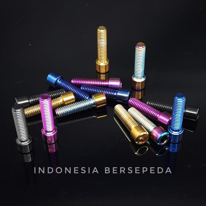 Ready Titanium Bolt M4x15mm For Bicycle - Baut Titanium