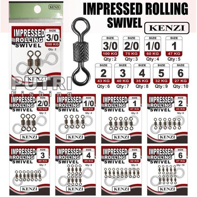 KENZI IMPRESSED ROLLING SWIVEL pancing mancing