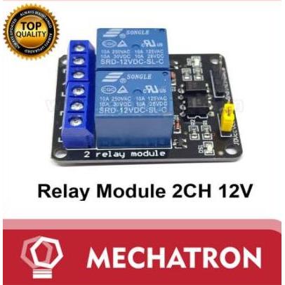 Relay 2 Channel 12V 220V AC CH Module optocoupler TERMURAH