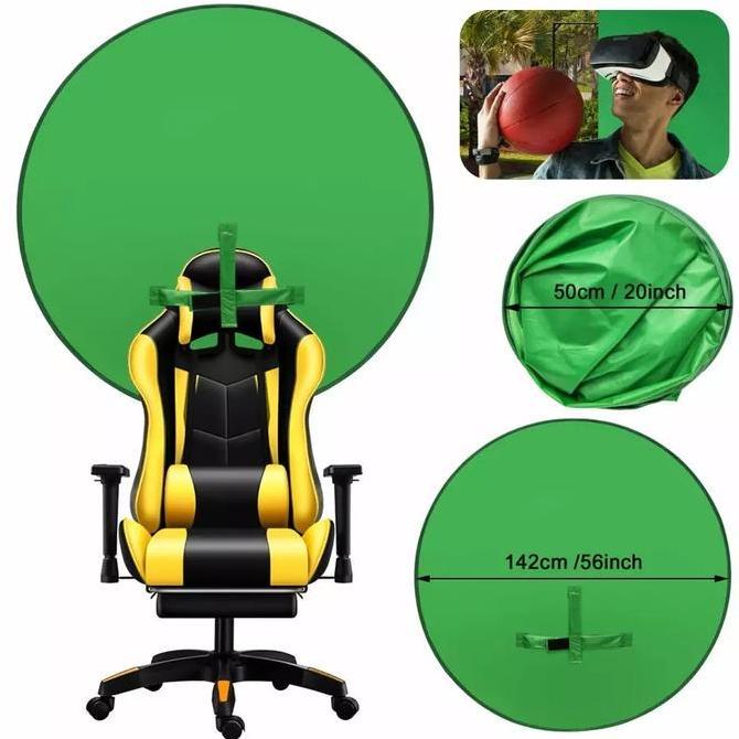 Green screen kursi gaming backdrop background green HAP