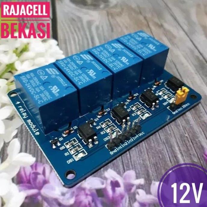 Otopilot- Relay Module 4 Ch 12V Dc Low Level Trigger +Optocoupler High Quality