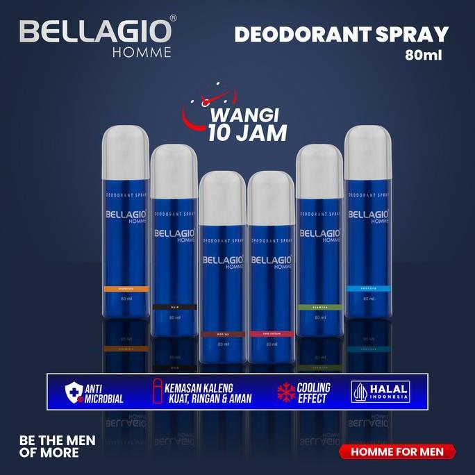 Bytxc- Bellagio Deodorant Spray Bold (Black, 80Ml)