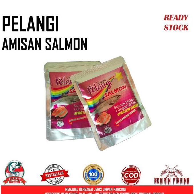 Umpan pancing pelangi salmon