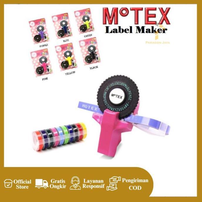 DB174 >> MOTEX label dymo embossing lable maker label