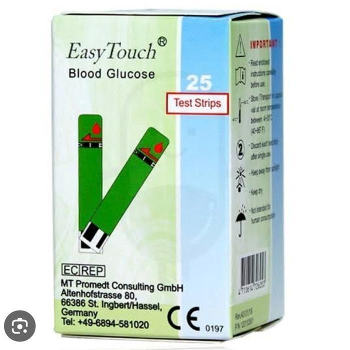 strip easy touch glucosa/gula