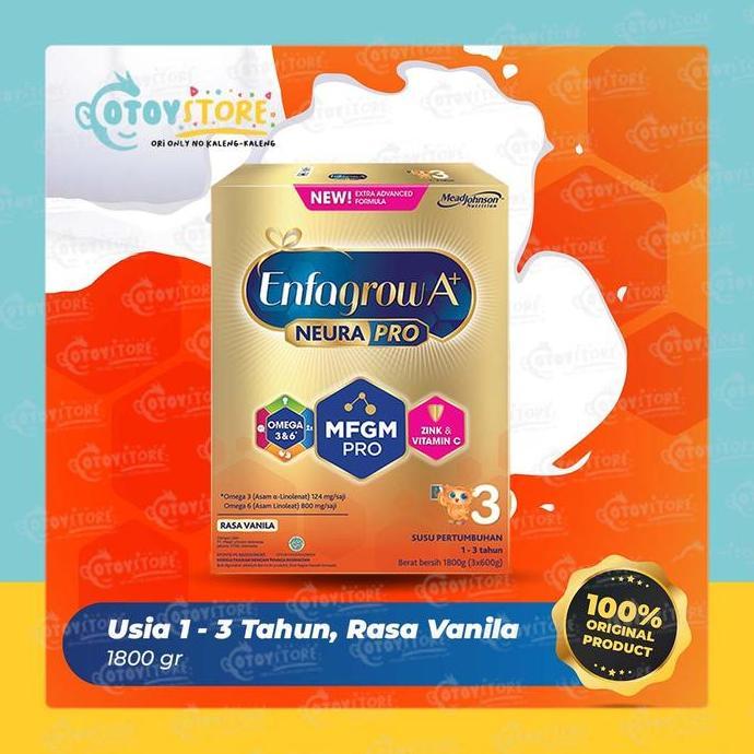 Cod,Bisa- Enfagrow A+3 Vanila 1800G (600G 3)