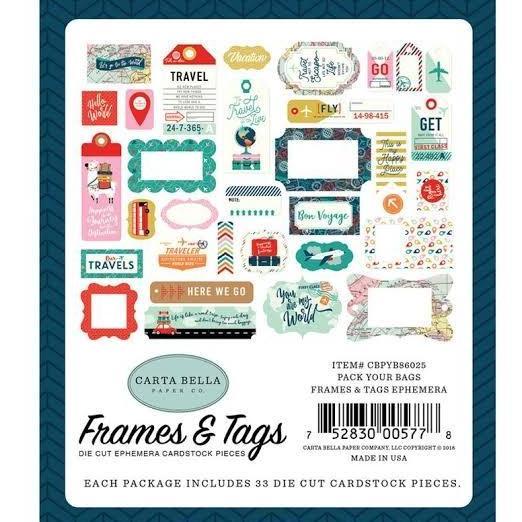 (:(:(:(] Carta bella Pack your bags Frames & tags ephemera