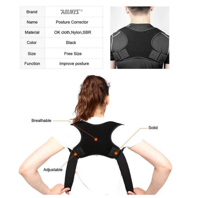 Capslock- Aolikes 3103 Back Posture Corrector - Terapi Koreksi Postur / Bongkok