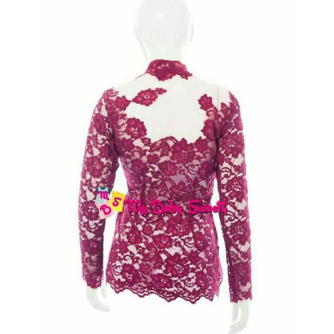 kebaya modif brukat sofia marun