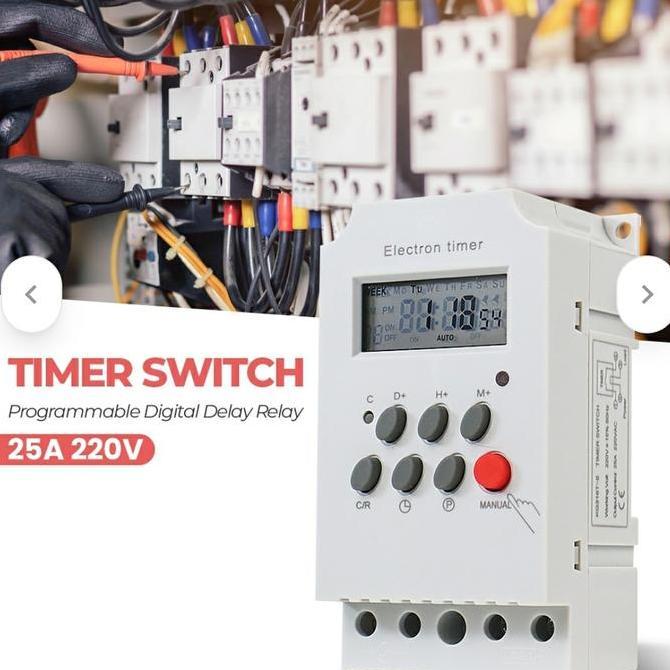 Kampa Programmable Digital Timer Switch Relay 28 Program 220V / 25A High Quality