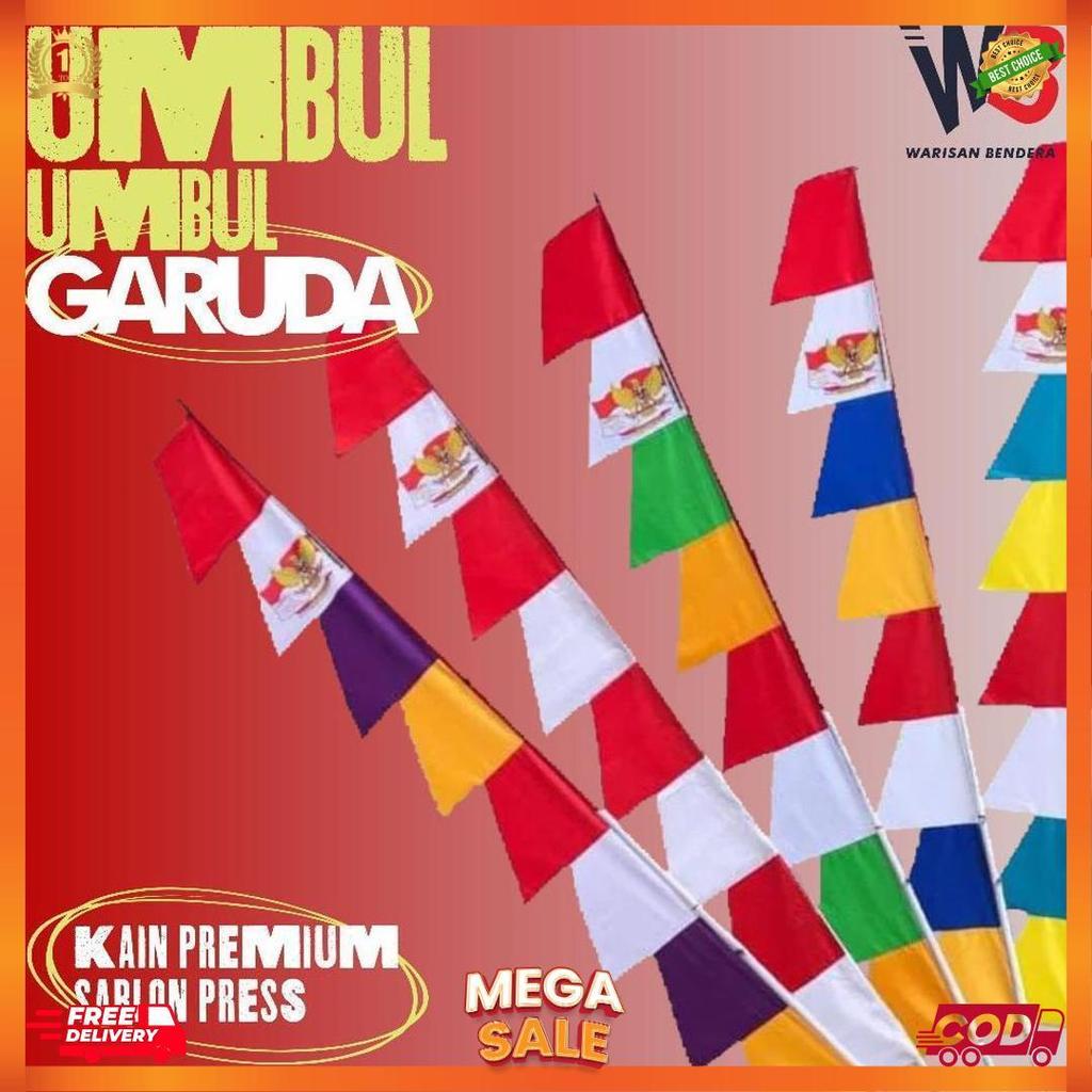 (10Pcs) Bendera Umbul Umbul Garuda [U1]