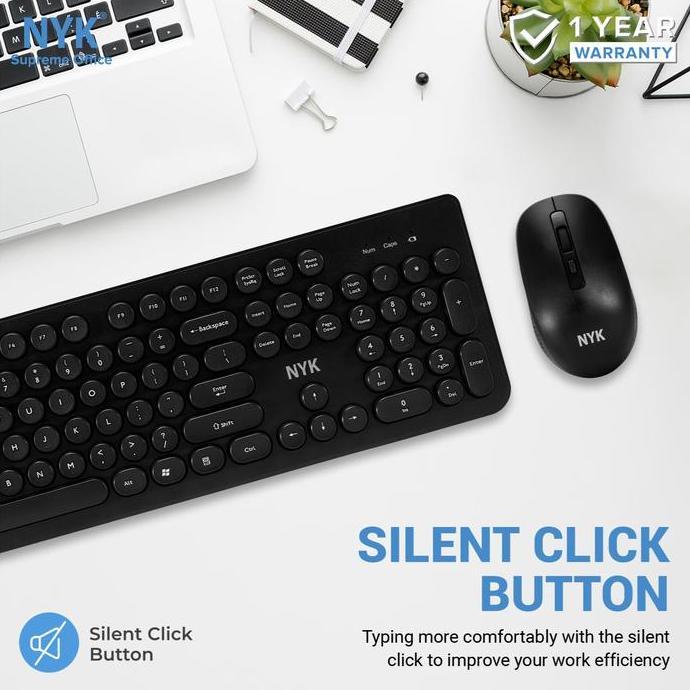 Gemgem- Keyboard Mouse Wireless Combo Nyk K40
