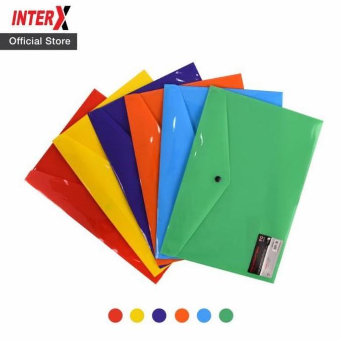 Inter X Map Kancing Folio Fc Opaq / Solid Isi (12 Pcs)