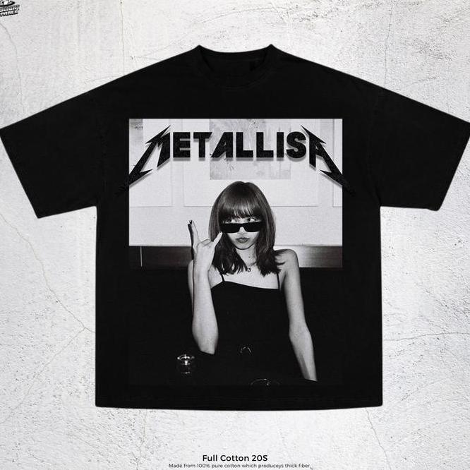 Tshirt Metallisa Oversized El Bla Solid 20S Distro