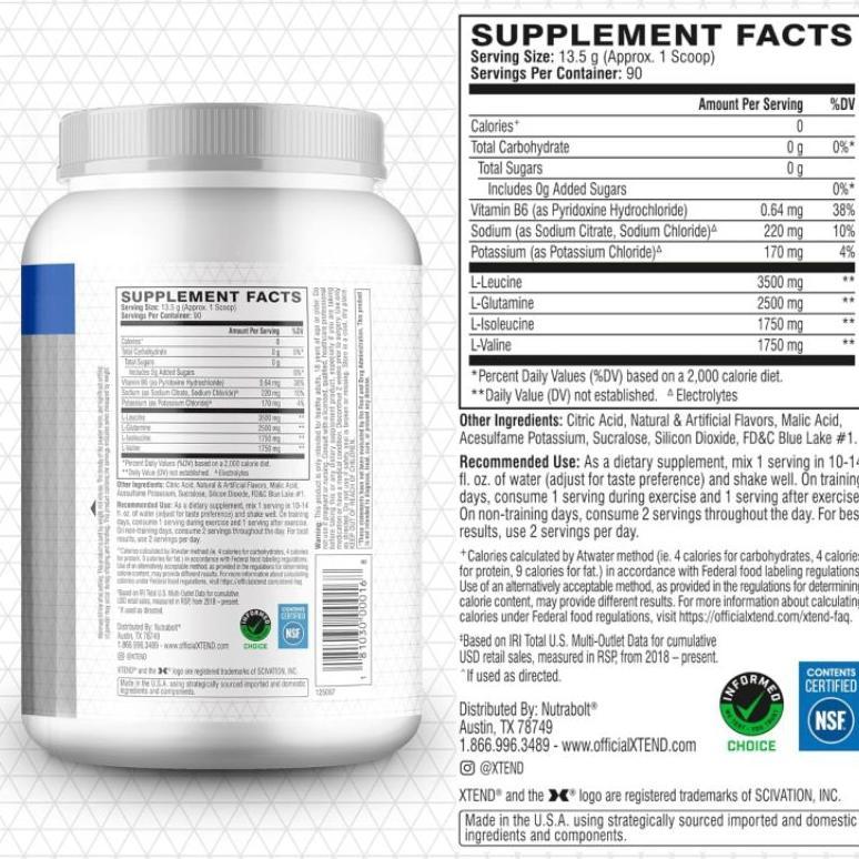 Xtend Bcaa Original 90 Servings Original