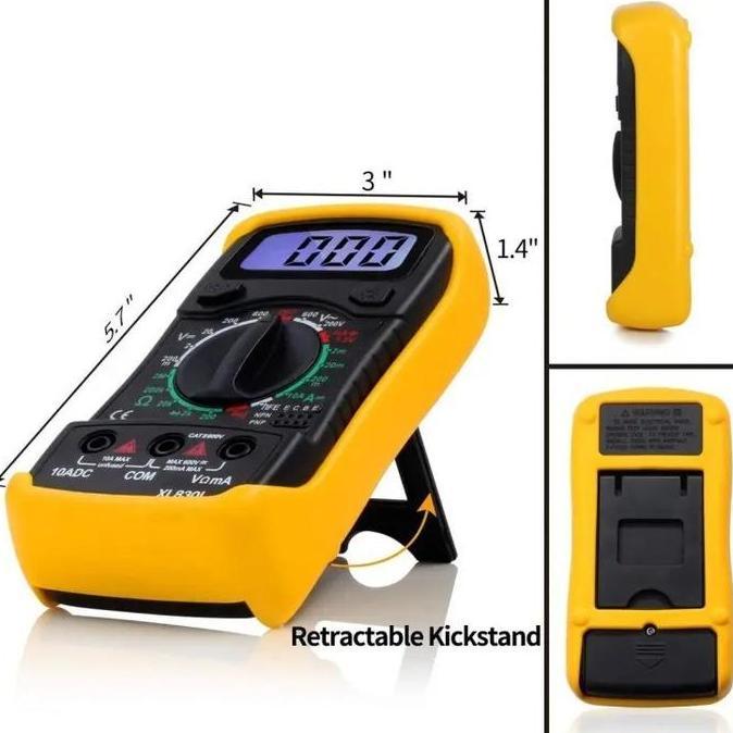 Indusprik- Multimeter Digital Mini Multitester Ac/Dc Voltage Multi Tester Meter