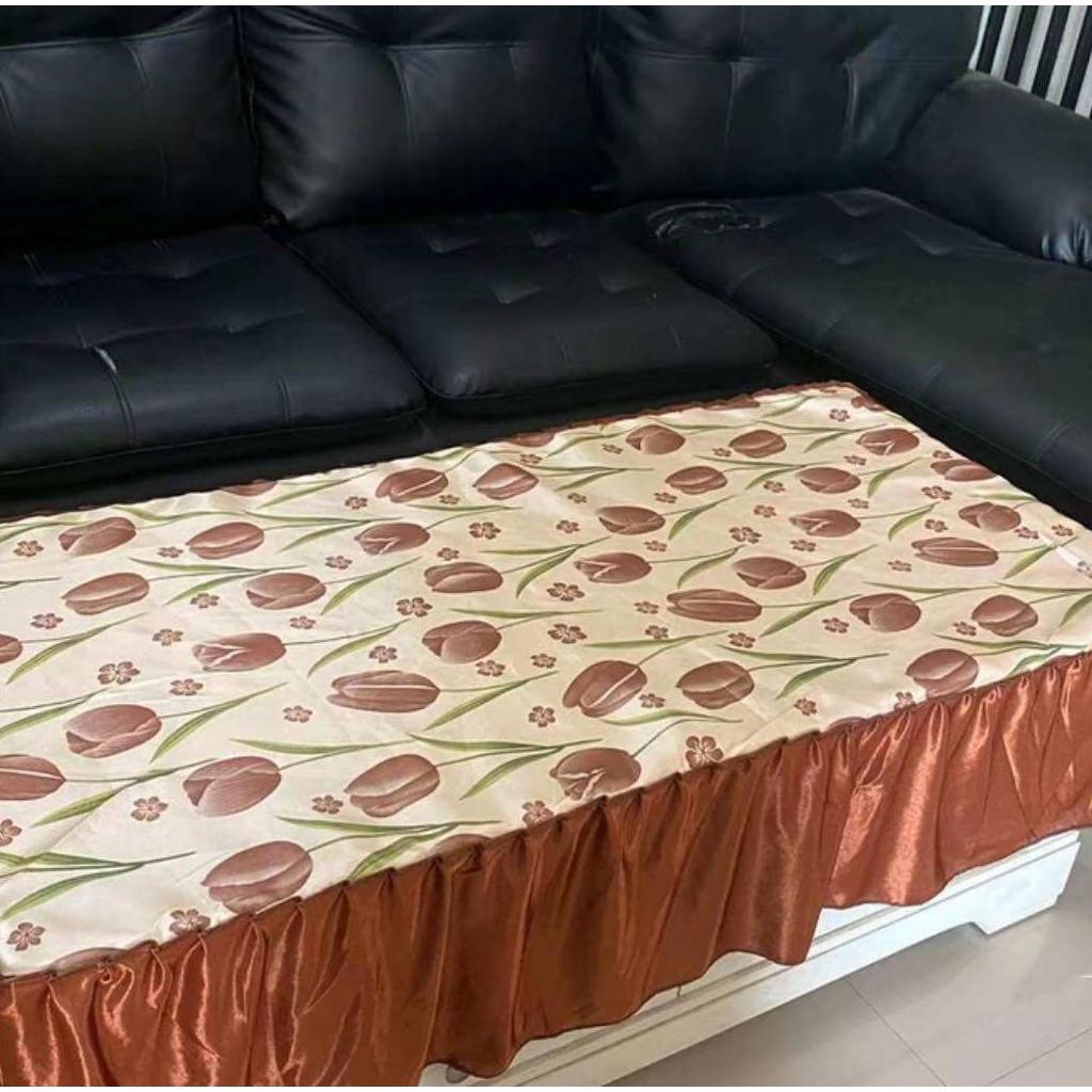 Taplak Meja Motif Bunga Tulip
