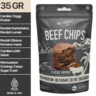 BEEF CHIPS CLASSIC PEPPER BALI FORAGES Kode 123