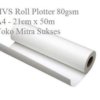 Kertas Hvs Roll Plotter 80Gsm A4 - 21Cm X 50Meter