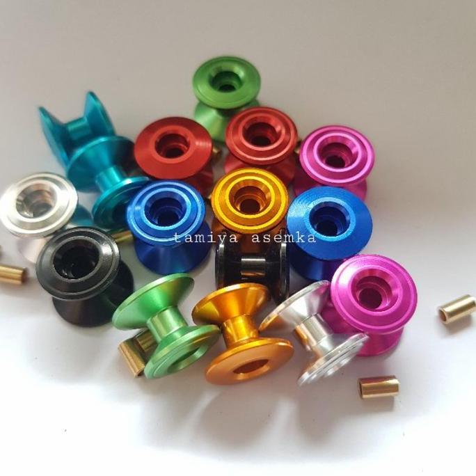 Promo Rep Tamiya Double Aluminum Rollers 13-12 Cod