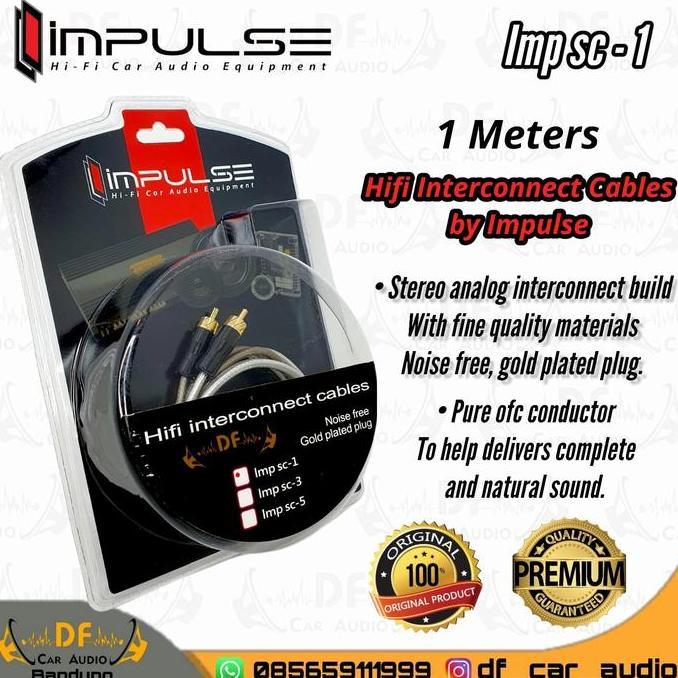 Kabel Jack Audio RCA Impulse IMP SC-1 1METER