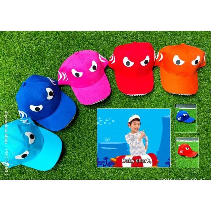 Topi anak shark