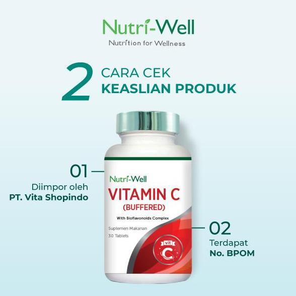 Vitmax- Nutriwell Vitamin C Buffered - 30 Tabs
