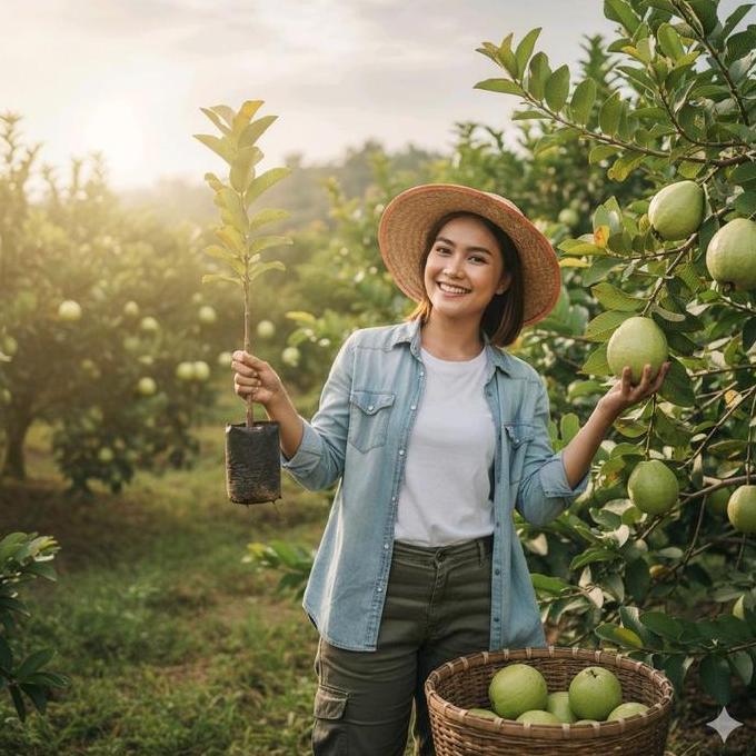 bibit jambu kristal okulasi