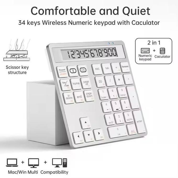Numeric Wireless Keypad Keyboard Numeric Semi Mechanic High Quality BIM