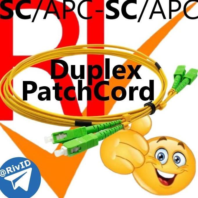 HARGA DISC - Patch Cord SC-SC/APC 10M Duplex Patchcord 10 Meter FO Single Mode