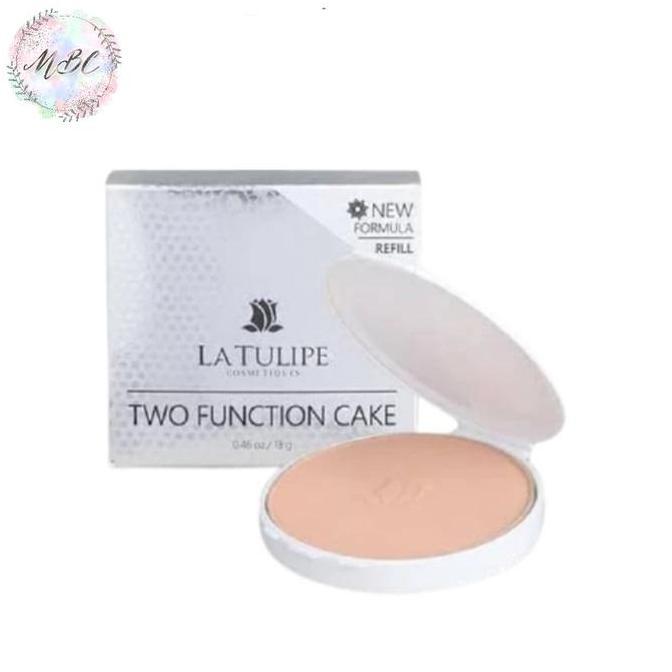 New LA TULIPE Refill Two Function Cake 13gr Bedak Wajah